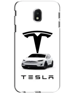 Чехол для Samsung Galaxy J3 2017 (J330FN EU) с картинкой «Tesla White Style»