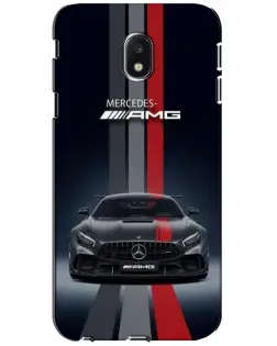 Чехол для Samsung Galaxy J3 2017 (J330FN EU) с картинкой «Mercedes — белый карбон»