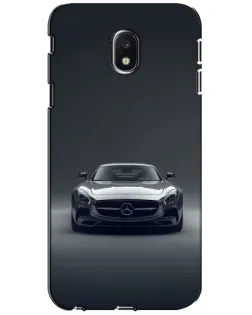 Чехол для Samsung Galaxy J3 2017 (J330FN EU) с картинкой «Mercedes на черном»