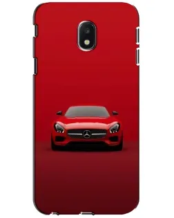 Чехол для Samsung Galaxy J3 2017 (J330FN EU) с картинкой «Красный Mercedes AMG»