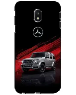 Чехол для Samsung Galaxy J3 2017 (J330FN EU) с картинкой «Mercedes G-Class красный»
