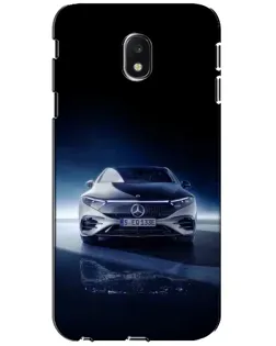 Чехол для Samsung Galaxy J3 2017 (J330FN EU) с картинкой «Ночной Mercedes EQ»
