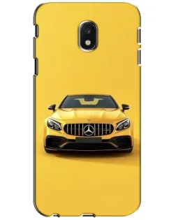 Чехол для Samsung Galaxy J3 2017 (J330FN EU) с картинкой «Желтый Mercedes GT»