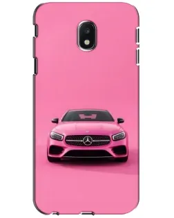 Чехол для Samsung Galaxy J3 2017 (J330FN EU) с картинкой «Розовый Mercedes AMG»
