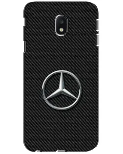 Чехол для Samsung Galaxy J3 2017 (J330FN EU) с картинкой «Карбоновый Mercedes стиль»
