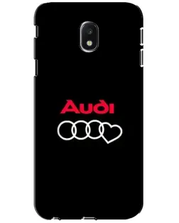 Чехол для Samsung Galaxy J3 2017 (J330FN EU) с картинкой «Логотип Audi Heart» Чехол для Samsung Galaxy J3 2017 (J330FN EU) с картинкой «Логотип Audi Heart»