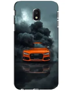 Чехол для Samsung Galaxy J3 2017 (J330FN EU) с картинкой «Audi в облаках дыма» Чехол для Samsung Galaxy J3 2017 (J330FN EU) с картинкой «Audi в облаках дыма»