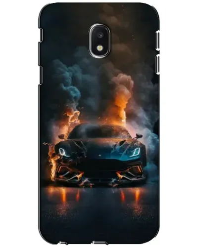 Чехол для Samsung Galaxy J3 2017 (J330FN EU) с картинкой «Lamborghini дымная эстетика»