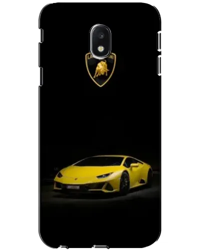 Чехол для Samsung Galaxy J3 2017 (J330FN EU) с картинкой «Lamborghini желтый акцент»