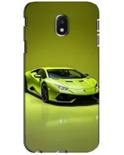 Чехол для Samsung Galaxy J3 2017 (J330FN EU) с картинкой «Салатовый Lamborghini Huracan»