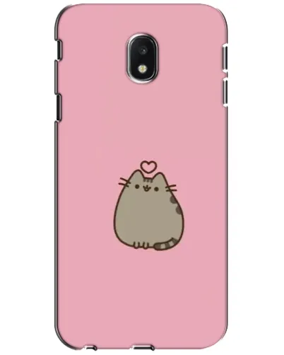 Чехол для Samsung Galaxy J3 2017 (J330FN EU) с картинкой «Pusheen сердце»
