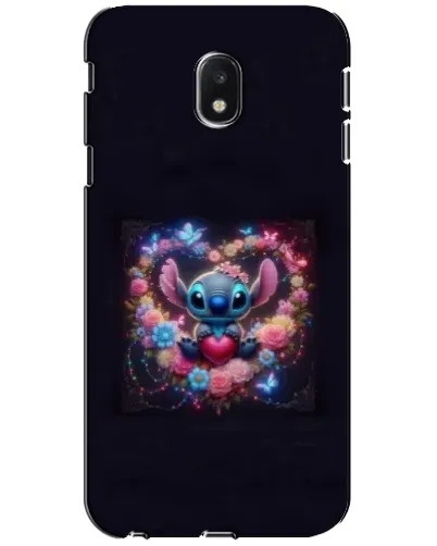 Чехол для Samsung Galaxy J3 2017 (J330FN EU) с картинкой «Stitch в цветах»