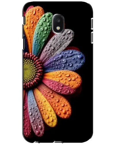 Чехол для Samsung Galaxy J3 2017 (J330FN EU) с картинкой «Радужный цветок»