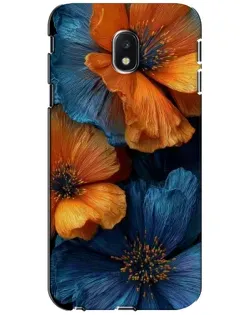 Чехол для Samsung Galaxy J3 2017 (J330FN EU) с картинкой «Яркая сине-оранжевая флора» Чехол для Samsung Galaxy J3 2017 (J330FN EU) с картинкой «Яркая сине-оранжевая флора»