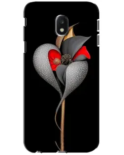 Чехол для Samsung Galaxy J3 2017 (J330FN EU) с картинкой «Серебряный фантазийный цветок» Чехол для Samsung Galaxy J3 2017 (J330FN EU) с картинкой «Серебряный фантазийный цветок»