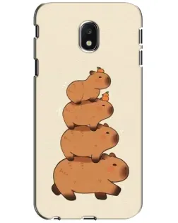 Чехол для Samsung Galaxy J3 2017 (J330FN EU) с картинкой «Башня из капибар» Чехол для Samsung Galaxy J3 2017 (J330FN EU) с картинкой «Башня из капибар»