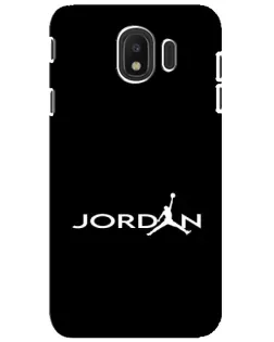 Чехол для Samsung Galaxy J4 2018 (SM-J400F) с картинкой «Jordan White Logo»