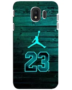 Чехол для Samsung Galaxy J4 2018 (SM-J400F) с картинкой «Jordan Cyan 23»