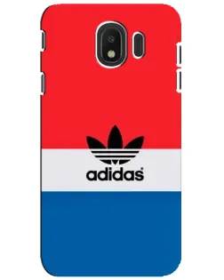 Чехол для Samsung Galaxy J4 2018 (SM-J400F) с картинкой «Ретро блоки Adidas»