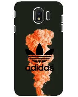 Чехол для Samsung Galaxy J4 2018 (SM-J400F) с картинкой «Оранжевый дым Adidas»