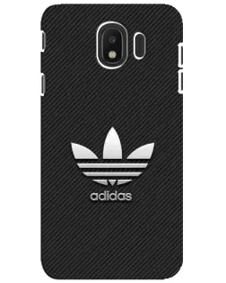Чехол для Samsung Galaxy J4 2018 (SM-J400F) с картинкой «Adidas Карбоновая текстура»