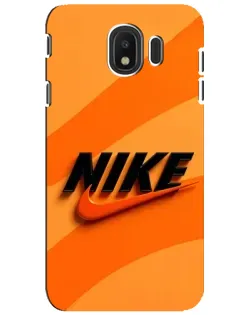 Чехол для Samsung Galaxy J4 2018 (SM-J400F) с картинкой «Оранжевый драйв Nike» Чехол для Samsung Galaxy J4 2018 (SM-J400F) с картинкой «Оранжевый драйв Nike»