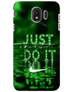 Чехол для Samsung Galaxy J4 2018 (SM-J400F) с картинкой «Зеленый неоновый Nike» Чехол для Samsung Galaxy J4 2018 (SM-J400F) с картинкой «Зеленый неоновый Nike»