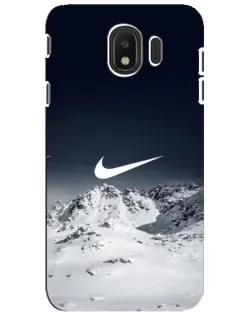 Чехол для Samsung Galaxy J4 2018 (SM-J400F) с картинкой «Nike — зимние горы» Чехол для Samsung Galaxy J4 2018 (SM-J400F) с картинкой «Nike — зимние горы»