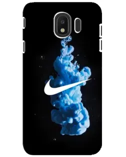 Чехол для Samsung Galaxy J4 2018 (SM-J400F) с картинкой «Nike и синий дым» Чехол для Samsung Galaxy J4 2018 (SM-J400F) с картинкой «Nike и синий дым»