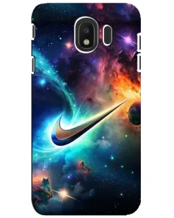 Чехол для Samsung Galaxy J4 2018 (SM-J400F) с картинкой «Космический Nike Swoosh» Чехол для Samsung Galaxy J4 2018 (SM-J400F) с картинкой «Космический Nike Swoosh»