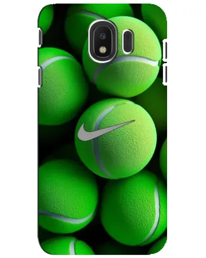 Чехол для Samsung Galaxy J4 2018 (SM-J400F) с картинкой «Теннисные мячи Найк» Чехол для Samsung Galaxy J4 2018 (SM-J400F) с картинкой «Теннисные мячи Найк»