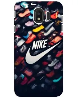 Чехол для Samsung Galaxy J4 2018 (SM-J400F) с картинкой «Коллекция кроссовок Nike» Чехол для Samsung Galaxy J4 2018 (SM-J400F) с картинкой «Коллекция кроссовок Nike»
