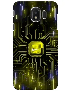 Чехол для Samsung Galaxy J4 2018 (SM-J400F) с картинкой «Nike — золотая искра» Чехол для Samsung Galaxy J4 2018 (SM-J400F) с картинкой «Nike — золотая искра»