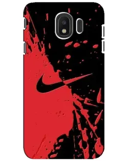 Чехол для Samsung Galaxy J4 2018 (SM-J400F) с картинкой «Красные брызги Nike» Чехол для Samsung Galaxy J4 2018 (SM-J400F) с картинкой «Красные брызги Nike»
