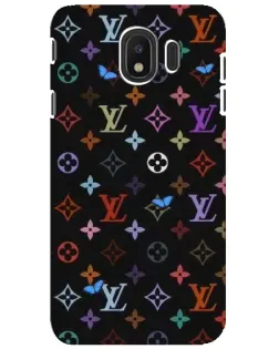 Чехол для Samsung Galaxy J4 2018 (SM-J400F) с картинкой «Цветная монограмма LV»