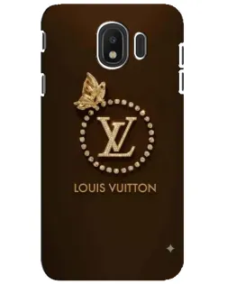 Чехол для Samsung Galaxy J4 2018 (SM-J400F) с картинкой «LV — золотая печать»