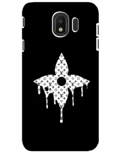 Чехол для Samsung Galaxy J4 2018 (SM-J400F) с картинкой «Цветочная монограмма»
