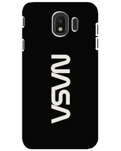 Чехол для Samsung Galaxy J4 2018 (SM-J400F) с картинкой «NASA — вертикальный логотип»