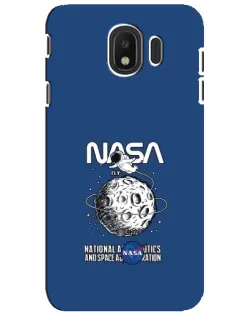 Чехол для Samsung Galaxy J4 2018 (SM-J400F) с картинкой «NASA — лунная миссия»