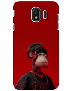 Чехол для Samsung Galaxy J4 2018 (SM-J400F) с картинкой «Bored Ape в красном» Чехол для Samsung Galaxy J4 2018 (SM-J400F) с картинкой «Bored Ape в красном»