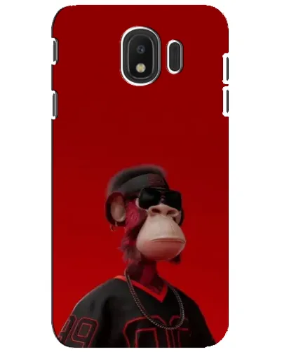 Чехол для Samsung Galaxy J4 2018 (SM-J400F) с картинкой «Bored Ape в красном» Чехол для Samsung Galaxy J4 2018 (SM-J400F) с картинкой «Bored Ape в красном»