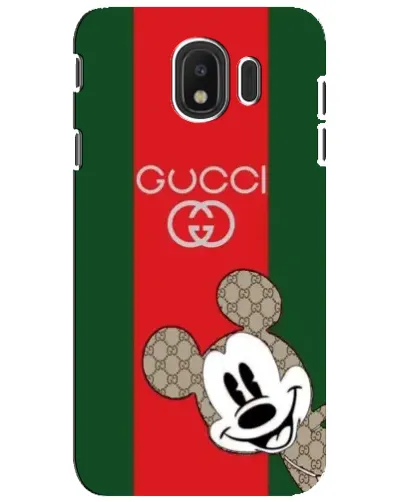 Чехол для Samsung Galaxy J4 2018 (SM-J400F) с картинкой «Gucci — полосы и Микки»