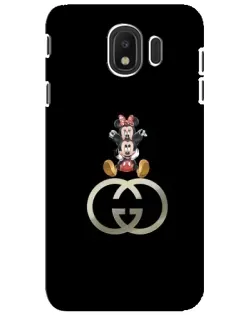 Чехол для Samsung Galaxy J4 2018 (SM-J400F) с картинкой «Минни Маус на лого»