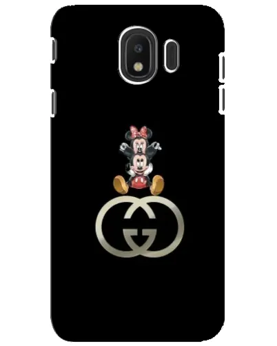Чехол для Samsung Galaxy J4 2018 (SM-J400F) с картинкой «Минни Маус на лого»