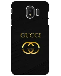 Чехол для Samsung Galaxy J4 2018 (SM-J400F) с картинкой «Золотой логотип Gucci»