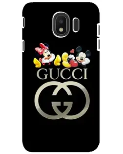 Чехол для Samsung Galaxy J4 2018 (SM-J400F) с картинкой «Gucci — герои Disney»