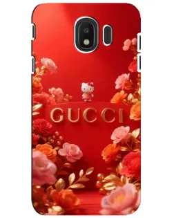 Чехол для Samsung Galaxy J4 2018 (SM-J400F) с картинкой «Gucci — золотой сад»