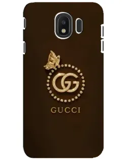 Чехол для Samsung Galaxy J4 2018 (SM-J400F) с картинкой «Gucci — золотая бабочка»