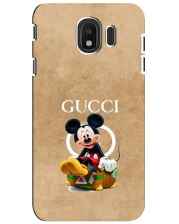 Чехол для Samsung Galaxy J4 2018 (SM-J400F) с картинкой «Микки Маус Gucci — крафт»