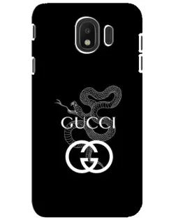 Чехол для Samsung Galaxy J4 2018 (SM-J400F) с картинкой «Gucci — серебряная змея»